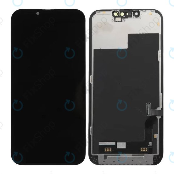 Ecran In-Cell FHD pentru iPhone 13, Sticlă tactilă cu ramă, FixPremium
