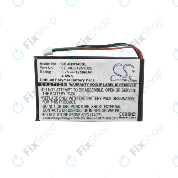 Garmin Nuvi 1400, 1450, 1450T, 1490LMT, 1490T, 1490T Pro - Baterie ED38BD4251U20 1250mAh HQ