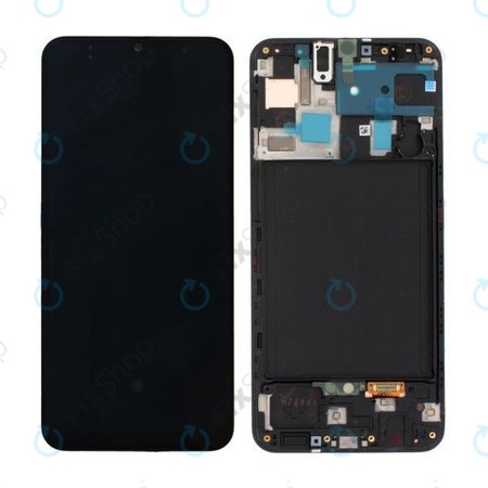 Samsung Galaxy A50 A505F - Ecran LCD + Sticlă Tactilă + Ramă (Black) - GH82-19204A, GH82-19713A, GH82-19714A, GH82-19289A Genuine Service Pack