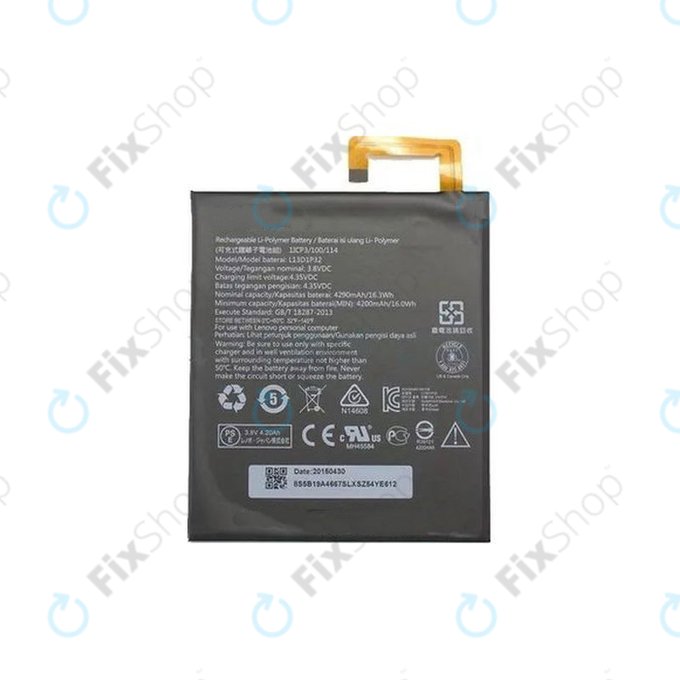 Lenovo Tab 2 A8-50, S8-50 - Baterie L13D1P32 4290mAh