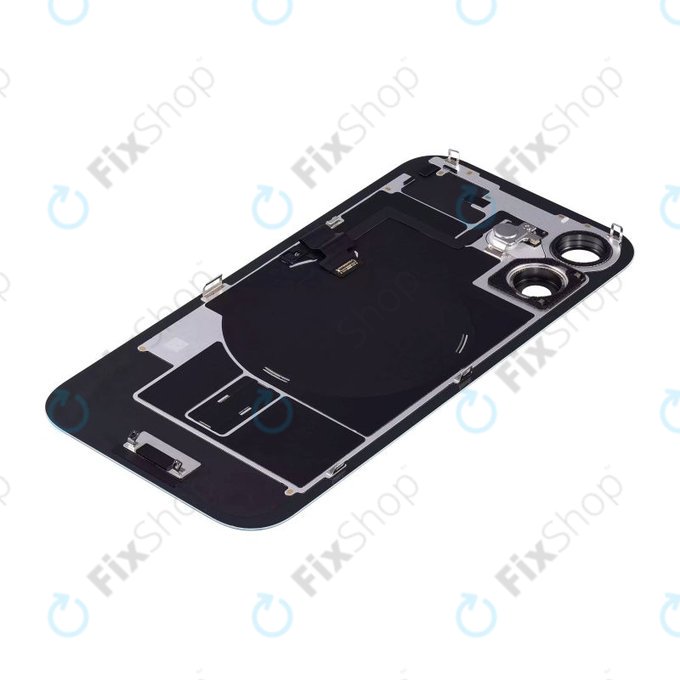 Apple iPhone 16 - Sticlă pentru carcasa din spate + Sticlă cameră + Placă metalică + Magneți MagSafe (Teal)