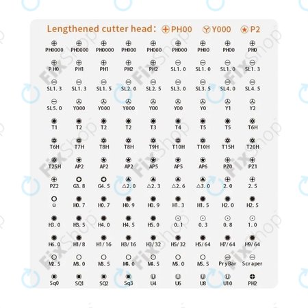 Kingsdun - Set de Unelte profesionale pentru service de telefonie iPhone 117în1