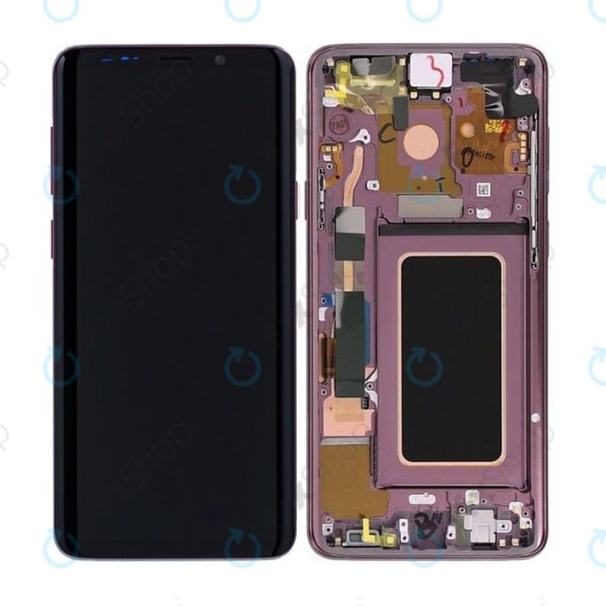 Samsung Galaxy S9 Plus G965F, G965FD - Ecran LCD + Sticlă Tactilă + Ramă (Lilac Purple) - GH97-21691B, GH97-21722B, GH97-21692B Genuine Service Pack