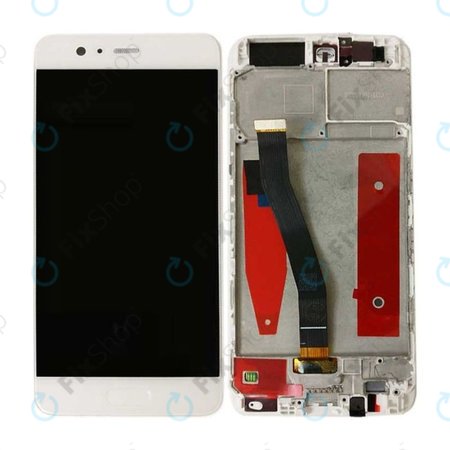 Huawei P10 - Ecran LCD + Sticlă Tactilă + Ramă (White) TFT