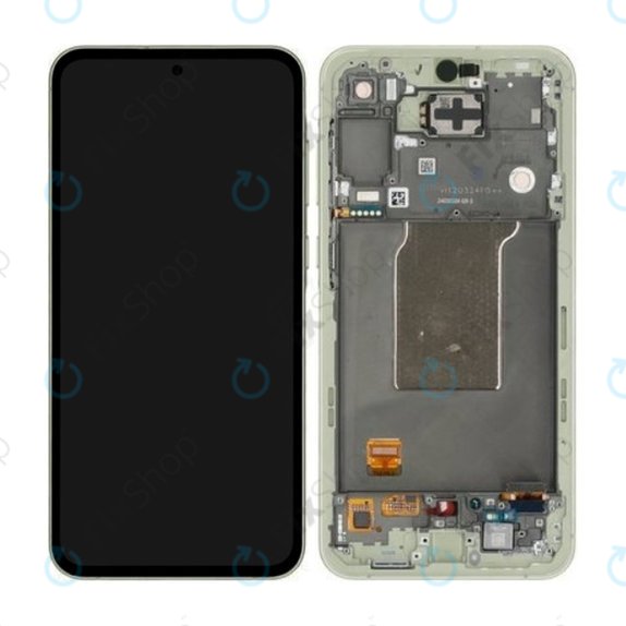 Samsung Galaxy A55 A556B - Ecran LCD + Sticlă Tactilă + Ramă (Awesome Lemon) - GH82-34305D Genuine Service Pack
