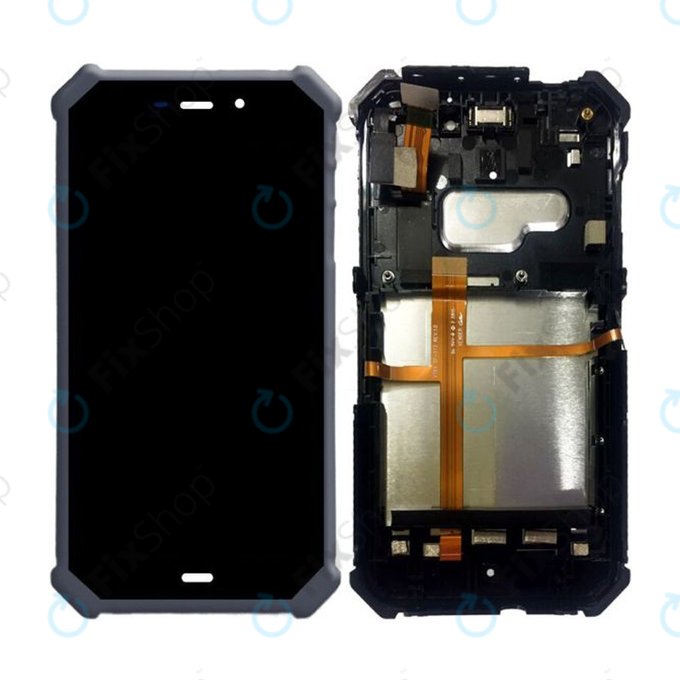 Caterpillar CAT S50 - Ecran LCD + Sticlă Tactilă + Ramă (Black) TFT