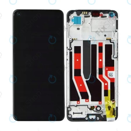Oppo Reno 7 Lite - Ecran LCD + Sticlă Tactilă + Ramă (Cosmic Black) OLED