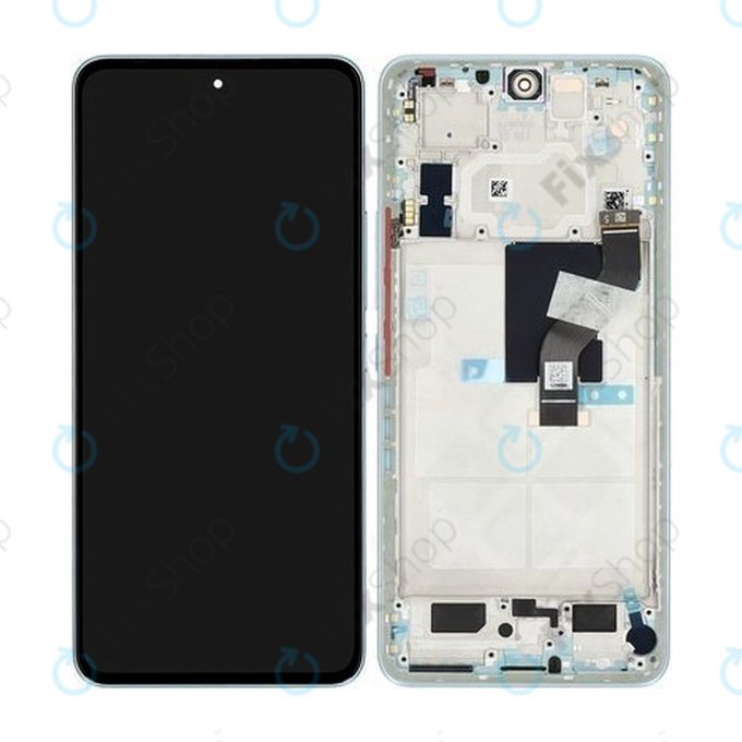 Xiaomi 12 Lite 2203129G - Ecran LCD + Sticlă Tactilă + Ramă (Lite Green) - 56000500L900 Genuine Service Pack