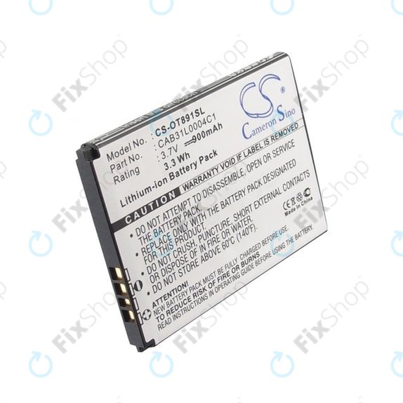 Baterie pentru Alcatel One Touch, OT, TCL A, Vodafone, 900mAh, Li-ion, 3.7V, CAB31L0004C1, HQ