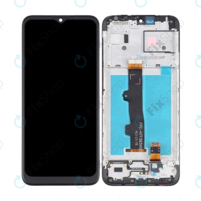 Motorola Moto E7 Power, E7i Power - Ecran LCD + Sticlă Tactilă + Ramă (Black) TFT