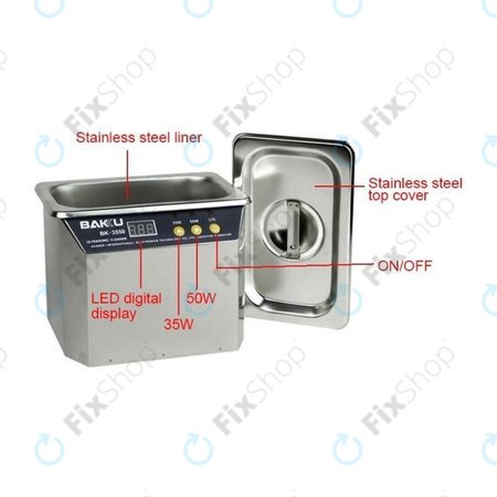 Baku BK-3550 - curățător cu ultrasunete din oțel inoxidabil