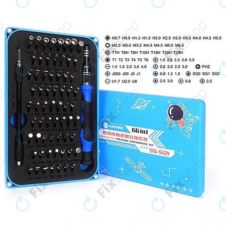 Sunshine SS-5121 - Set de Șurubelnițe și Biți de Precizie 66în1