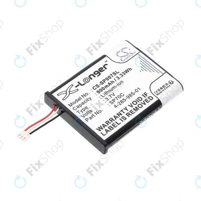 Baterie pentru Sony PSP E1000, E1002, E1004, E1008, 900mAh, Li-Ion, 3.7V, SP70C, HQ