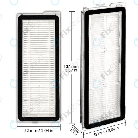 Filtru de praf, 2 buc. pentru Xiaomi Roborock QV 35A, QV 35S