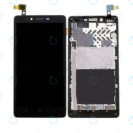 Xiaomi Redmi Note 4G - Ecran LCD + Sticlă Tactilă + Ramă (Black) TFT