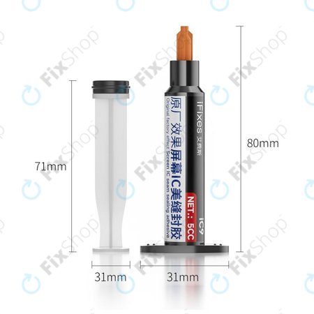 iFixes IC Underfill Glue - adeziv pentru cipuri IC pe placa de bază, 5ml