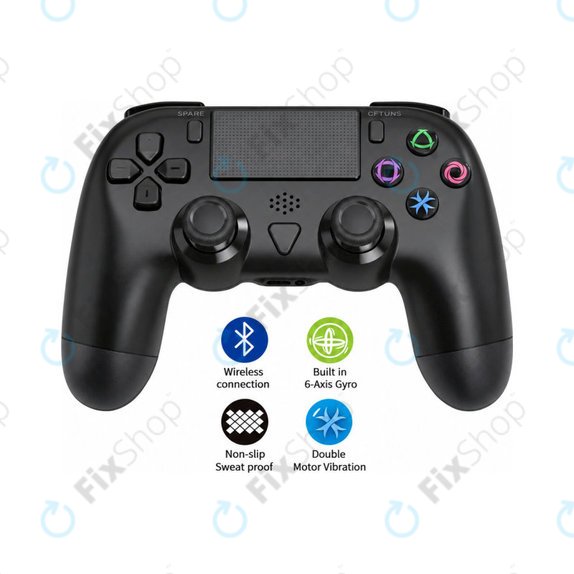 Sony Playstation 4, Slim, Pro - Controler wireless Dualshock 4 (V2) fără fir (negru)