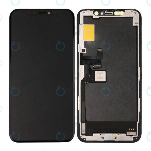 Ecran Soft OLED pentru iPhone 11 Pro, Sticlă tactilă cu ramă, FixPremium