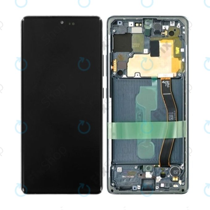 Samsung Galaxy S10 Lite G770F - Ecran LCD + Sticlă Tactilă + Ramă (Prism Black) OLED