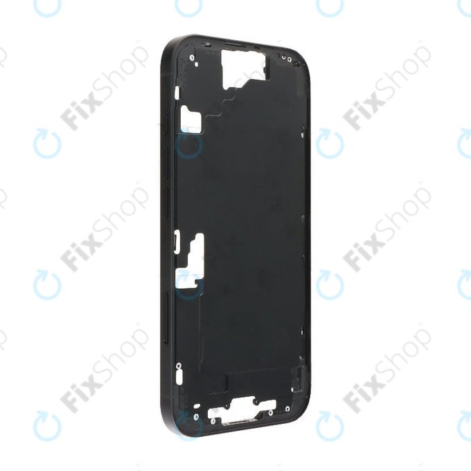 Apple iPhone 16 - Ramă mijlocie + Butoane de pornire + Volum (Black)