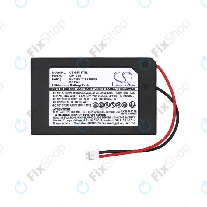 Baterie pentru Sony Dualshock 3, 570mAh, Li-Ion, 3.7V, LIP1359, HQ