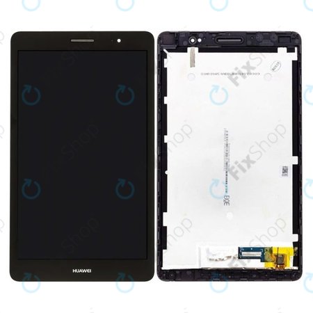 Huawei MediaPad T3 8.0 KOB-W09, KOB-L09 - Ecran LCD + Sticlă Tactilă + Ramă (Space Grey) - 02351JJF, 02351JJG Genuine Service Pack