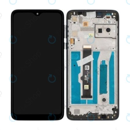 Motorola One Macro - Ecran LCD + Sticlă Tactilă + Ramă (Space Blue) - 5D68C15386 Genuine Service Pack