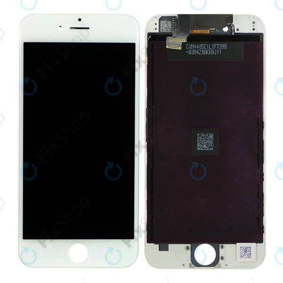 Ecran pentru iPhone 6, White, Sticlă tactilă cu ramă