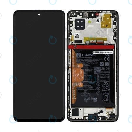 Huawei Nova 9 SE JLN-LX1 JLN-LX3 - Ecran LCD + Sticlă Tactilă + Ramă + Baterie (Midnight Black) - 02354UVY Genuine Service Pack