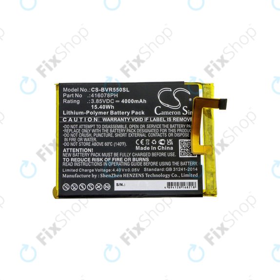 Baterie pentru Blackview BV5500, 4000mAh, Li-Pol, 3.85V, 416078PH, HQ