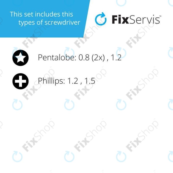 Jakemy JM-8121 - Set de Șurubelnițe pentru service de telefoane Apple și Samsung 5în1