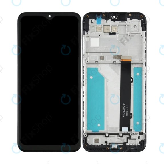 LG K41S - Ecran LCD + Sticlă Tactilă + Ramă (Black) TFT