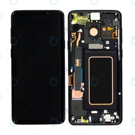 Samsung Galaxy S9 Plus G965F, G965FD - Ecran LCD + Sticlă Tactilă + Ramă (Midnight Black) - GH97-21691A, GH97-21722A, GH97-21692A Genuine Service Pack