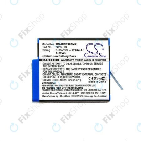 Baterie pentru Gopro Hero 9, 11, 1720mAh, Li-Ion, 3.85V, SPBL1B, HQ