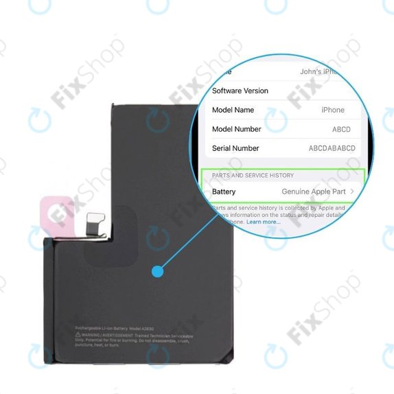 Baterie pentru iPhone 14 Pro Max | 661-30397 | 4323mAh | Genuine Apple