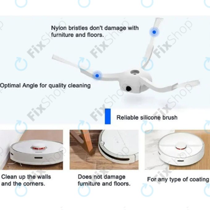 Set de piese de schimb pentru Xiaomi Mi Robot Vacuum Mop 2 Pro, 2 Lite (1x Perie principală, 2x Filter, 2x Perie laterală, 2x Mop)
