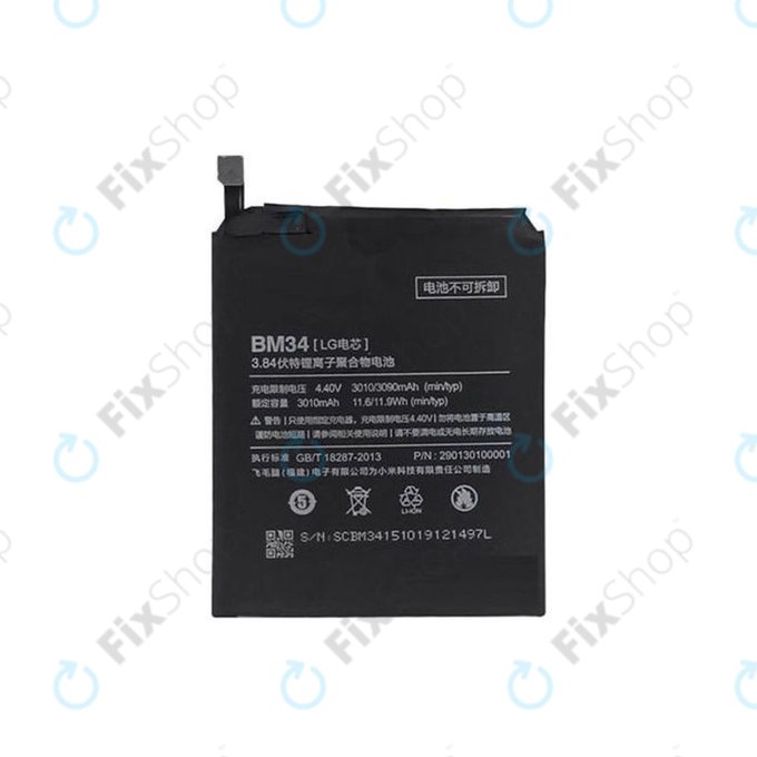 Xiaomi Mi Note - Baterie BM34 3010mAh