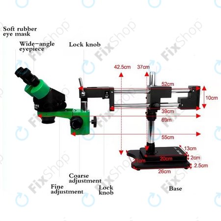 Relife RL M3T-STL2 - Stereomicroscop Trinocular (Verde)