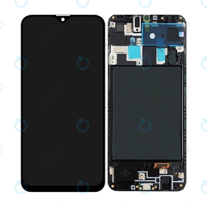 Samsung Galaxy A20 A205F - Ecran LCD + Sticlă Tactilă + Ramă OLED