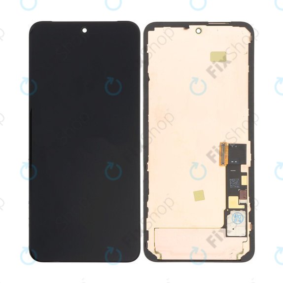 Google Pixel 8 GKWS6, G9BQD - Ecran LCD + Sticlă Tactilă + Ramă (Black) OLED