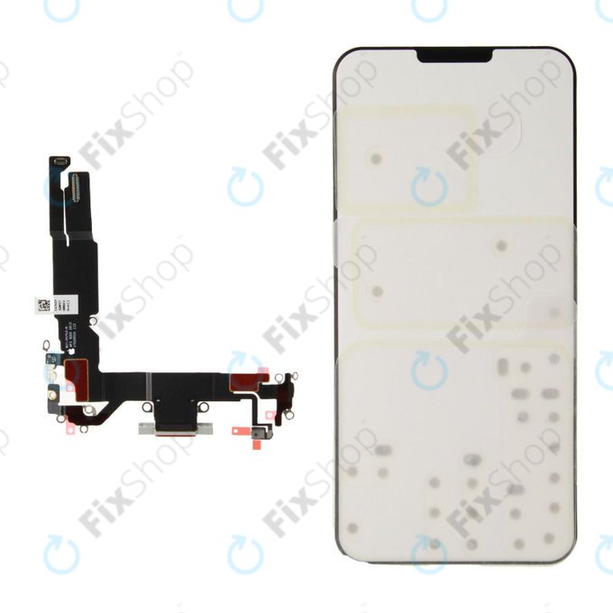 Conector de Încărcare + Cablu Flex pentru iPhone 16 | White | 923-11223 | Genuine Apple