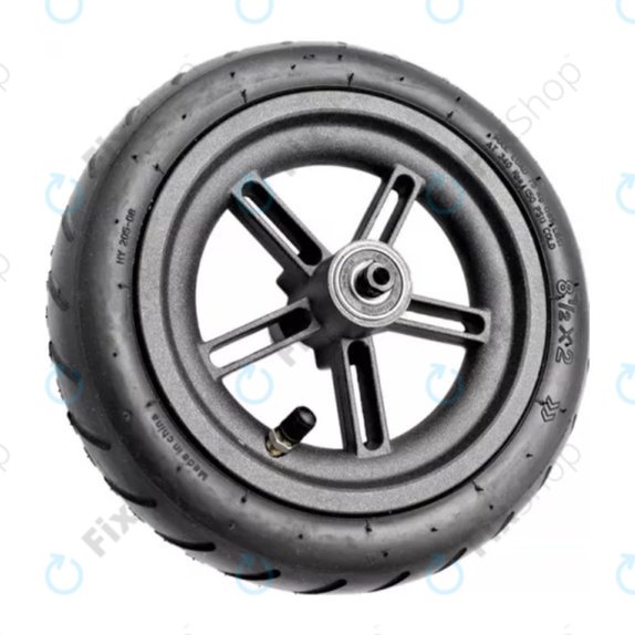 Xiaomi Mi Electric Scooter 1S, 2 M365, Essential - Roată din Spate Completă (Black) - C002550001900, C002550003500 Genuine Service Pack