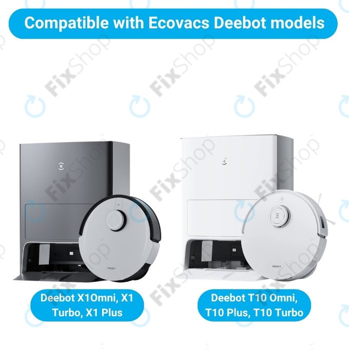Set de piese de schimb pentru Ecovacs X1 Omni, T10 (1x Perie principală, 2x Filter, 2x Perie laterală)