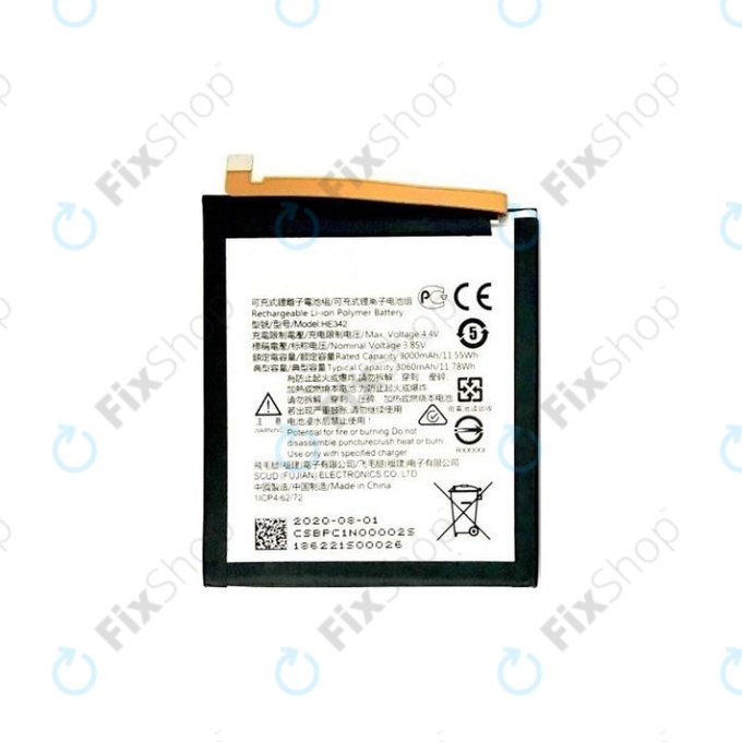 Nokia 7.1, 5.1 Plus, 6.1 Plus (Nokia X6) - Baterie HE342 3000mAh