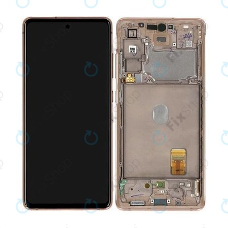 Samsung Galaxy S20 FE 5G G781B - Ecran LCD + Sticlă Tactilă + Ramă (Cloud Orange) - GH82-24214F, GH82-24215F, GH82-29056F Genuine Service Pack