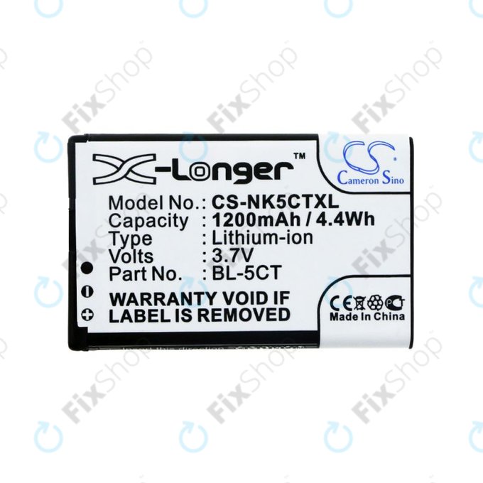 Baterie pentru Nokia 5220, 5630, 6303, 6700, C5, 1200mAh, Li-Ion, 3.7V, BL-5CT, HQ