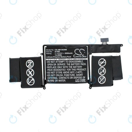 Apple MacBook Pro 13" A1502 (Early 2015) - Baterie A1582 6500mAh HQ