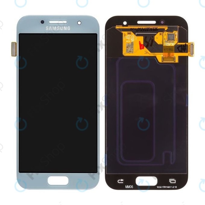 Samsung Galaxy A3 A320F (2017) - Ecran LCD + Sticlă Tactilă (Blue Mist) - GH97-19732C, GH97-19753C Genuine Service Pack