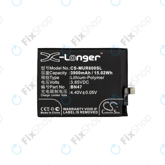 Xiaomi Mi A2 Lite (Redmi 6 Pro) - Baterie BN47 3900mAh HQ