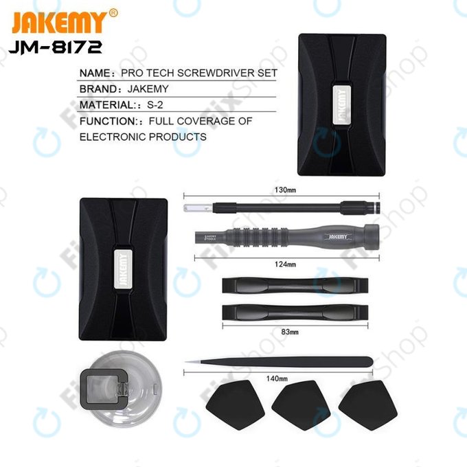 Jakemy JM-8172 - Set de Unelte de service pentru service electronic 73în1
